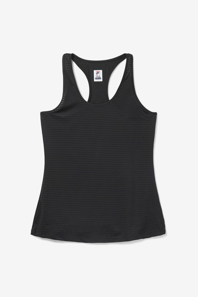 Fila Tank Top Essentials Racerback Womens Black - India GFT-490583